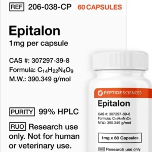 Epitalon 1mg (60 capsules) (Telomere Length)