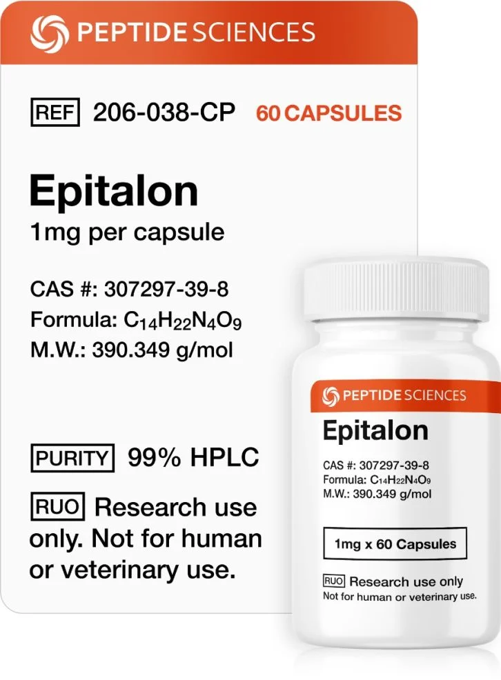 Epitalon 1mg (60 capsules) (Telomere Length)