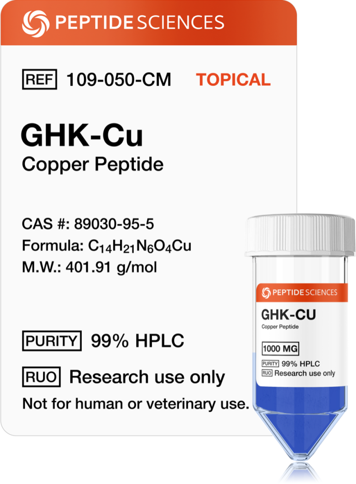 GHK-Cu 1gram (Copper Peptide) (1000mg) (Topical)