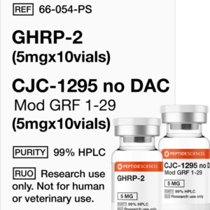 GHRP-2 (5mg x 10), CJC-1295 no DAC (5mg x 10) FREE Shipping