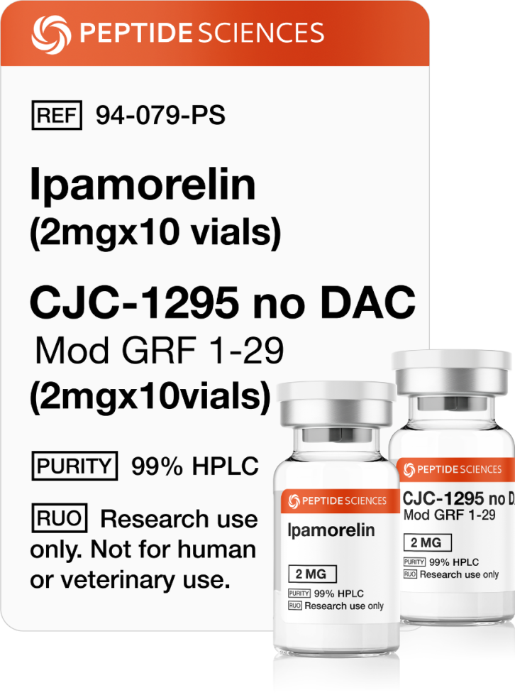 Ipamorelin (2mg x 10), CJC-1295 no DAC (2mg x 10)
